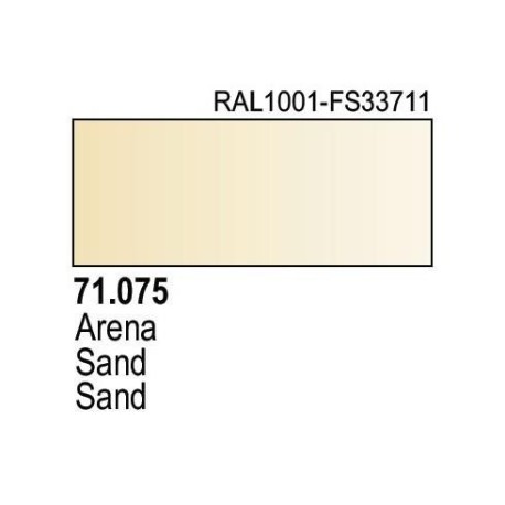 Acrilico Model Air Elfenbein RAL1001. Bote 17 ml. Marca Vallejo. Ref: 71.075.