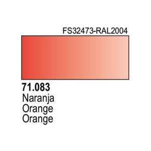 Acrilico Model Air Naranja. Bote 17 ml. Marca Vallejo. Ref: 71.083.