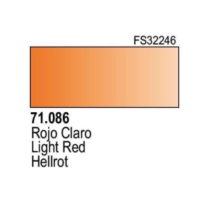 Acrilico Model Air Rojo Claro. Bote 17 ml. Marca Vallejo. Ref: 71.086.