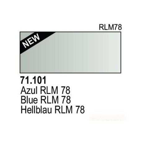 Acrilico Model Air Hellblau RLM78. Bote 17 ml. Marca Vallejo. Ref: 71.101.