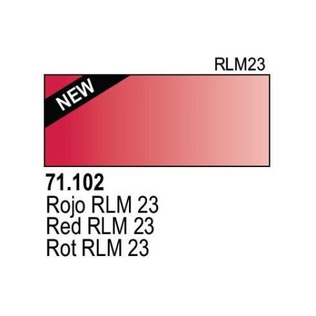 Acrilico Model Air Rojo. Bote 17 ml. Marca Vallejo. Ref: 71.102.