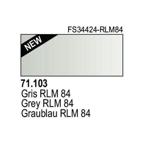 Acrilico Model Air Graublau RLM84. Bote 17 ml. Marca Vallejo. Ref: 71.103.
