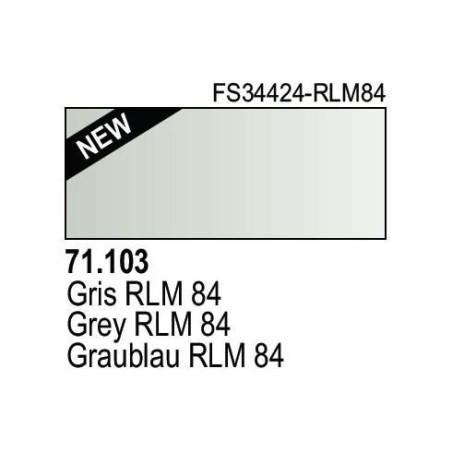 Acrilico Model Air Graublau RLM84. Bote 17 ml. Marca Vallejo. Ref: 71.103.