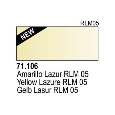 Acrilico Model Air Elfenbein RLM05. Bote 17 ml. Marca Vallejo. Ref: 71.106.