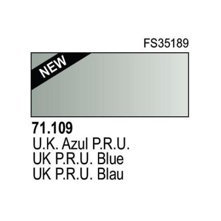 Acrilico Model Air UK azul P.R.U.. Bote 17 ml. Marca Vallejo. Ref: 71.109.