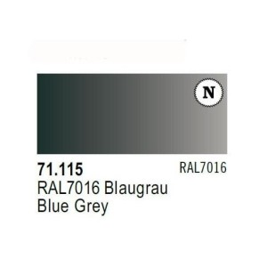 Acrilico Model Air Blaugrau RAL7016. Bote 17 ml. Marca Vallejo. Ref: 71.115.