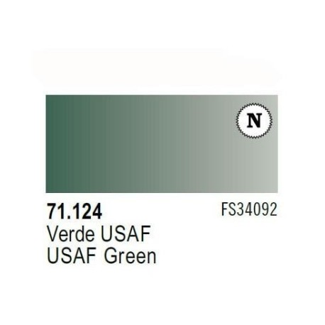 Acrilico Model Air Verde USAF. Bote 17 ml. Marca Vallejo. Ref: 71.124.