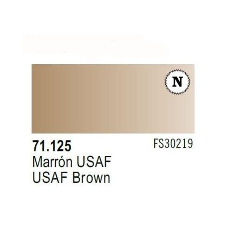Acrilico Model Air Marron USAF. Bote 17 ml. Marca Vallejo. Ref: 71.125.