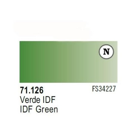 Acrilico Model Air  Verde IDF. Bote 17 ml. Marca Vallejo. Ref: 71.126.