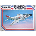 F3H Demon US Navy Jet. Escala 1:72. Marca Emhar. Ref: EM3001.