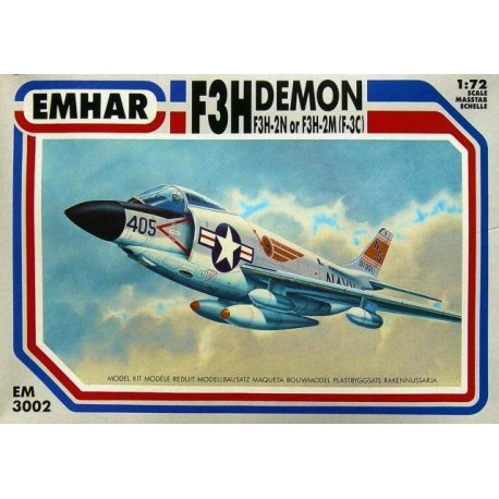 F3H 2M/2N Demon US Navy Jet. Escala 1:72. Marca Emhar. Ref: EM3002.