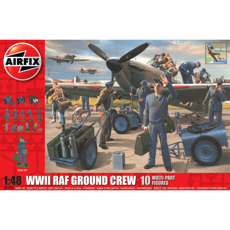 Set Segunda Guerra Mundial RAF Equipo terrestre, 1940-2015. Escala 1:48. Marca Airfix. Ref: A04702.