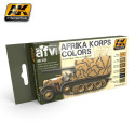 Set de color Africa Korps. Marca AK Interactive. Ref: AK550.