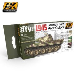 Set colores de Vehículos Alemanes de finales WWII, 1945. Marca AK Interactive. Ref: AK554.