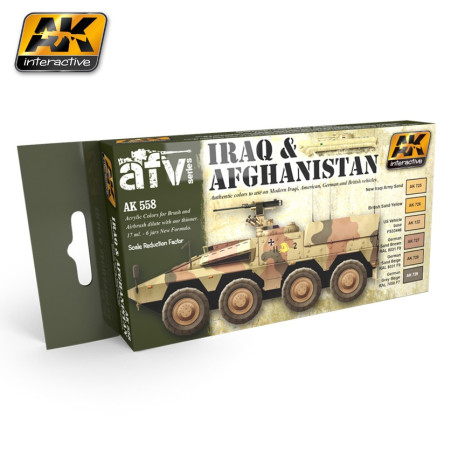 Set colores Iran y Afganistan. Marca AK Interactive. Ref: AK558.