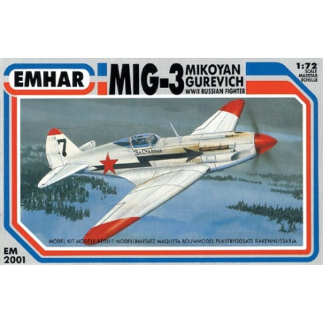 MiG-3 WWII Russian Fighter. Escala 1:72. Marca Emhar. Ref: EM2001.