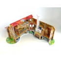 Casa de muñecas II ( chalet rojo ). Puzzle 3D de Montaje. Serie de casas de muñecas. Marca Clever Paper. Ref: 142062.