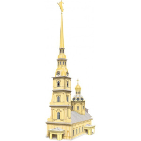 Iglesia de San Pedro y San Pablo ( Rusia ). Puzzle 3D de Montaje. Serie de edificios históricos. Marca Clever Paper. Ref: 14100.