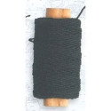 Hilo negro de algodón diámetro 0.75 mm ( 10 m ). Marca Artesanía Latina. Ref: 8813.