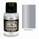 Acrilico Metal color, Aluminio blanco. Bote 32 ml. Marca Vallejo. Ref: 77706.