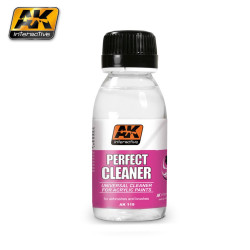 Perfect Cleaner , Limpiador perfecto. Cantidad 100 ml. Marca AK Interactive. Ref: AK119.