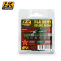 Set de colores de camuflaje del ejército PLA. Marca AK Interactive. Ref: AK4260.