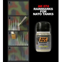 Rainmarks for NATO tanks. Bote de 35 ml. Marca AK Interactive. Ref: AK074.