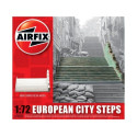 Escalinata de una ciudad europea WWII, en resina. Escala 1:72. Marca Airfix. Ref: A75017.