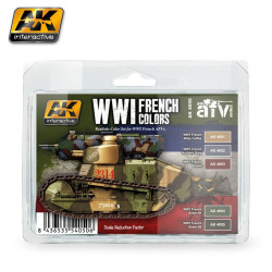 Set de colores francés WWI. Marca AK Interactive. Ref: AK4050.