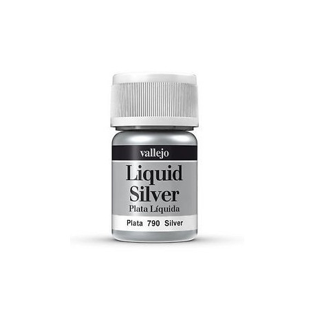 Liquid gold, Silver. Bote 35 ml. Marca Vallejo. Ref: 70.790.