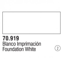 Acrilico Model Color, Blanco frio, ( 002 ). Bote 17 ml. Marca Vallejo. Ref: 70.919