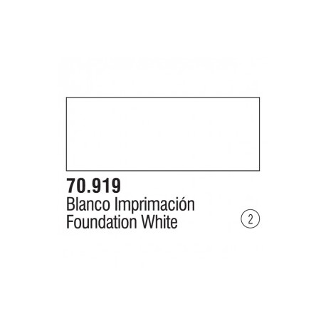 Acrilico Model Color, Blanco frio, ( 002 ). Bote 17 ml. Marca Vallejo. Ref: 70.919