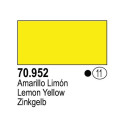 Acrilico Model Color, Amarillo limón, ( 25 ). Bote 17 ml. Marca Vallejo. Ref: 70.952, 70952.