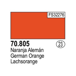 Acrilico Model Color, Naranja Alemán, ( 8 ). Bote 17 ml. Marca Vallejo. Ref: 70.805, 70805.