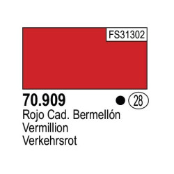 Acrilico Model Color, Bermellón, ( 32 ). Bote 17 ml. Marca Vallejo. Ref: 70.909, 70909.