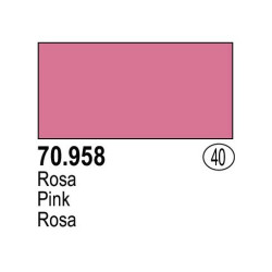 Acrilico Model Color, Rosa , ( 040 ). Bote 17 ml. Marca Vallejo. Ref: 70.958.