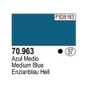 Acrilico Model Color, Azul medio, ( 057 ). Bote 17 ml. Marca Vallejo. Ref: 70.963.