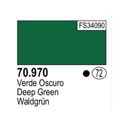 Acrilico Model Color, Verde oscuro, ( 072 ). Bote 17 ml. Marca Vallejo. Ref: 70.970.