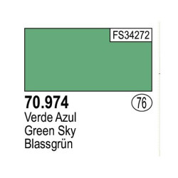 Acrilico Model Color, verde azul, ( 076 ). Bote 17 ml. Marca Vallejo. Ref: 70.974, 70974.