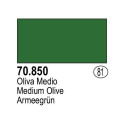Acrilico Model Color, Oliva medio, ( 081 ). Bote 17 ml. Marca Vallejo. Ref: 70.850.