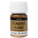 Liquid gold, old gold. Bote 35 ml. Marca Vallejo. Ref: 70.792.