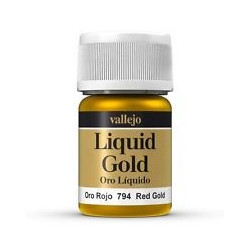 Liquid gold, Red Gold. Bote 35 ml. Marca Vallejo. Ref: 70.794.