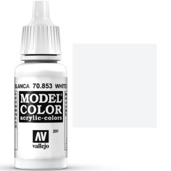 Acrilico Model Color, Patina blanca, ( 201 ). Bote 17 ml. Marca Vallejo. Ref: 70.853.