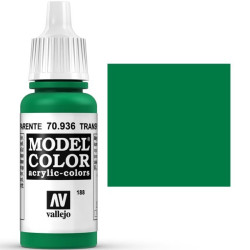 Acrilico Model Color, Verde transparente, ( 188 ). Bote 17 ml. Marca Vallejo. Ref: 70.936.