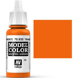 Acrilico Model Color, Naranja transparente, ( 185 ). Bote 17 ml. Marca Vallejo. Ref: 70.935.
