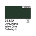 Acrilico Model Color, Oliva amarillo, ( 087 ). Bote 17 ml. Marca Vallejo. Ref: 70.892.