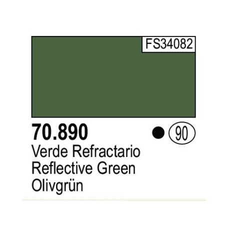 Acrilico Model Color, Verde Refrectario ( 090 ). Bote 17 ml. Marca Vallejo. Ref: 70.890.