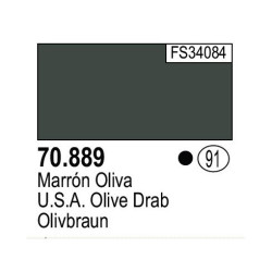 Acrilico Model Color, Marrón oliva ( 130 ). Bote 17 ml. Marca Vallejo. Ref: 70.889, 70889.