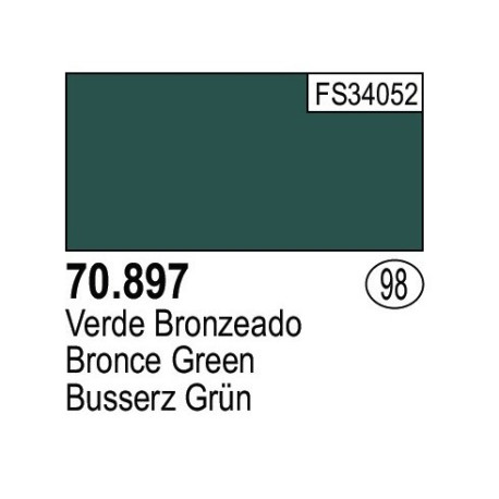 Acrilico Model Color, Verde Broceado ( 098 ). Bote 17 ml. Marca Vallejo. Ref: 70.897.