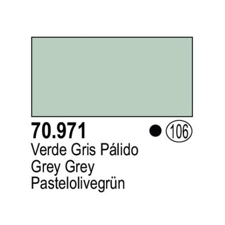 Acrilico Model Color, Verde Gris palido ( 106 ). Bote 17 ml. Marca Vallejo. Ref: 70.971.